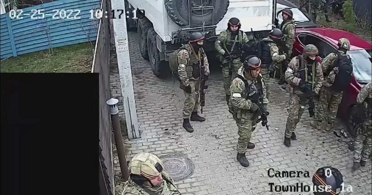 оккупанты в Гостомеле